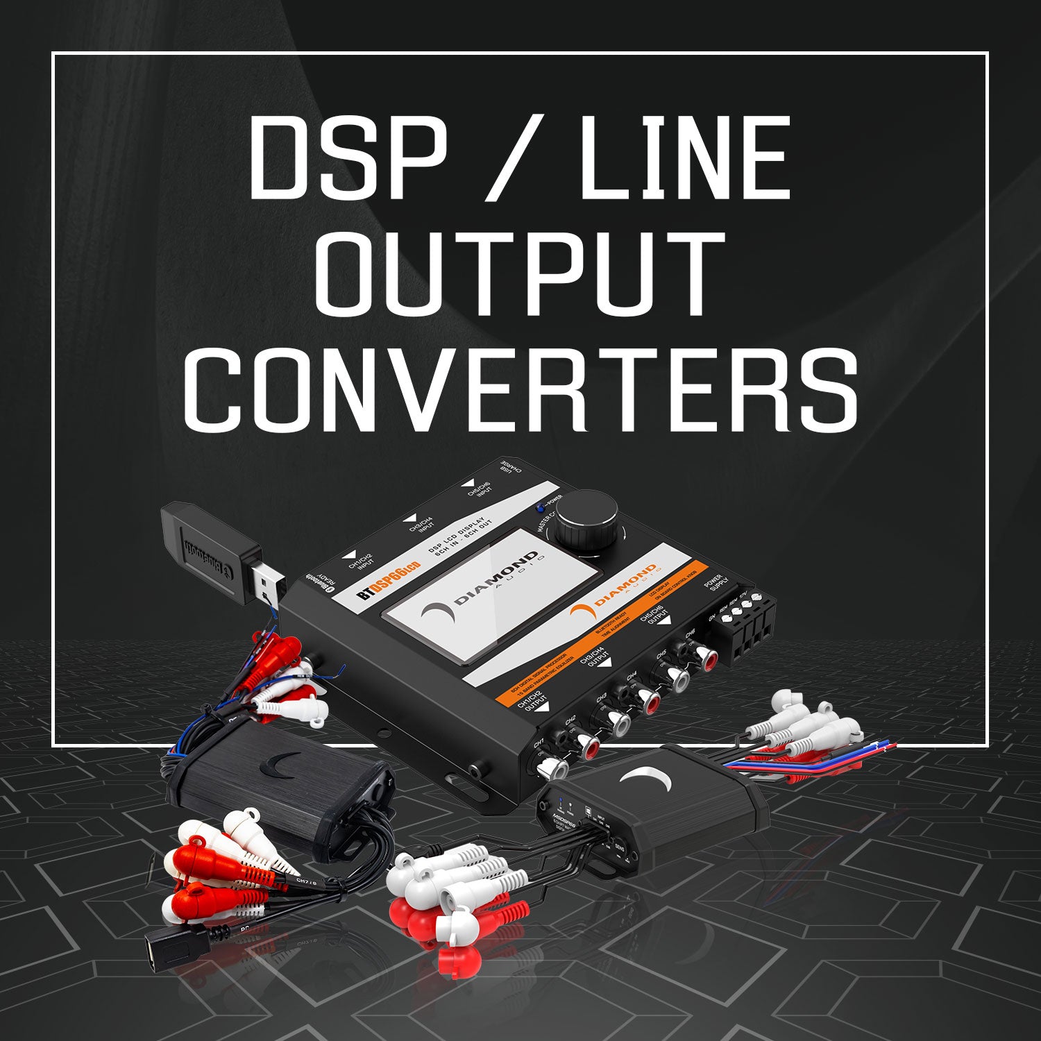 Collection of marine DSP/Line output converters.
