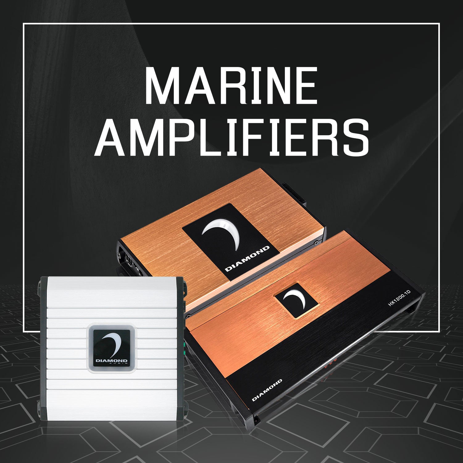 Collection of marine and boat amplifiers.