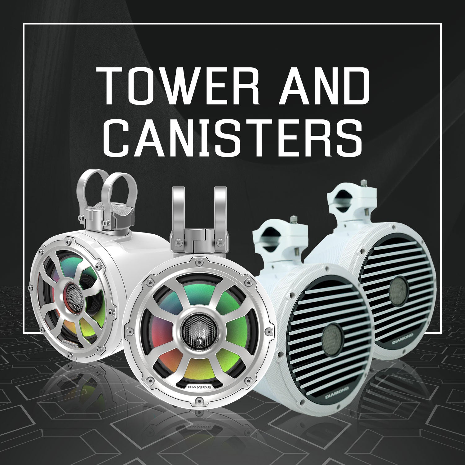 Collection of marine tower and canisters.