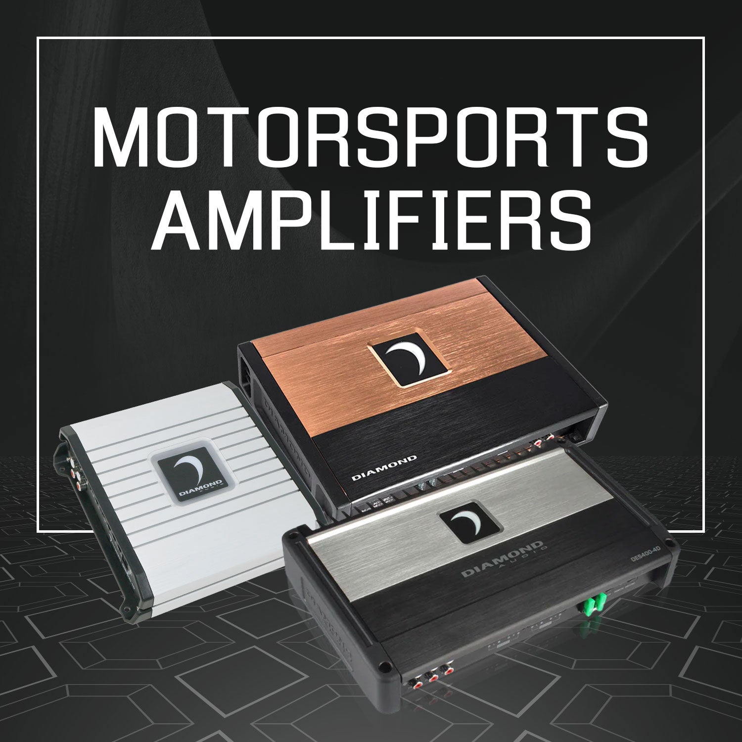 Collection of motorsports amplifiers.