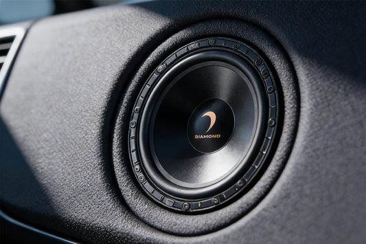 Diamond Audio HEX Series H65A car speaker installed in a vehicle door panel