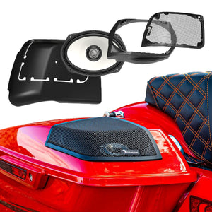 2014-2023 Harley Davidson® Cut In Lid Kit with HXM69F4 (4Ω) Speakers -  MSHXM694LK