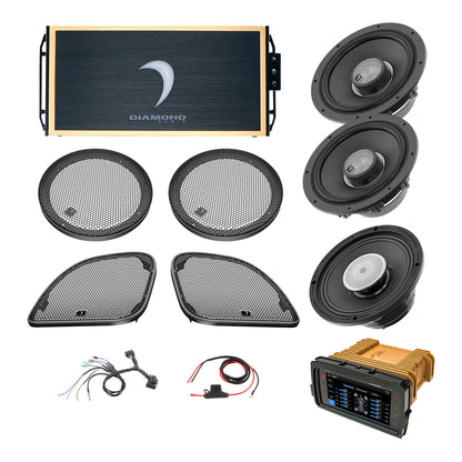 14 - 23 Harley Davidson® Road Glide 4-Speaker System - DA1423RGTP3R