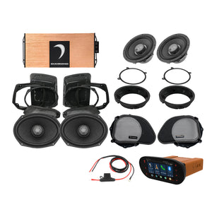 98 - 13 Harley Davidson® Road Glide 4-Speaker System - DA9813RGSP3R - DA9813RGSP3R - Diamond Audio