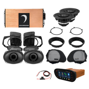 98 - 13 Harley Davidson® Road Glide 4-Speaker System - DA9813RGSP4R - DA9813RGSP4R - Diamond Audio