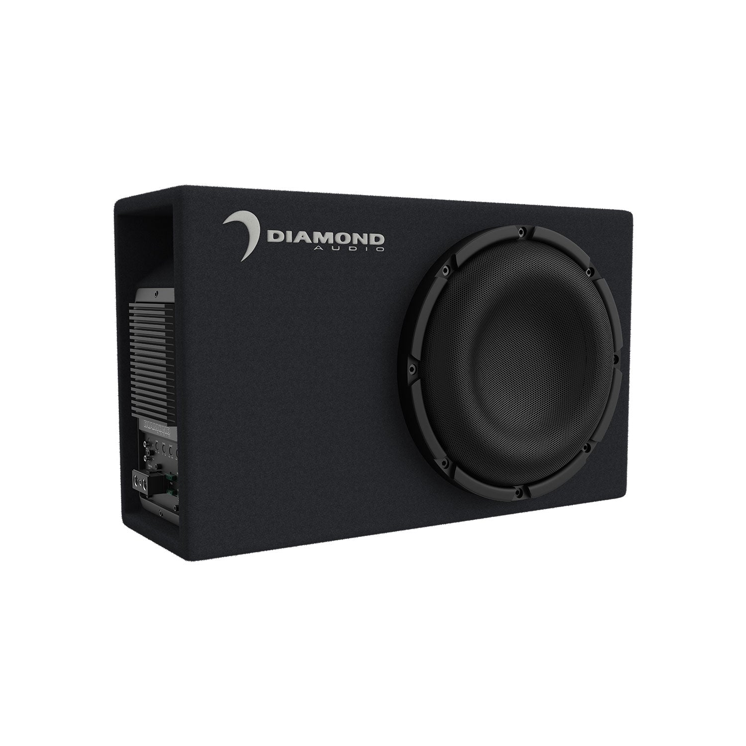 8" Slot Vented Active Subwoofer Enclosure (2Ω) - DESMB8A - DESMB8A - Diamond Audio