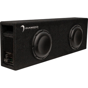 8" Dual Slot Vented Active Subwoofer Enclosure (2Ω) - DESMB8DA - DESMB8DA - Diamond Audio