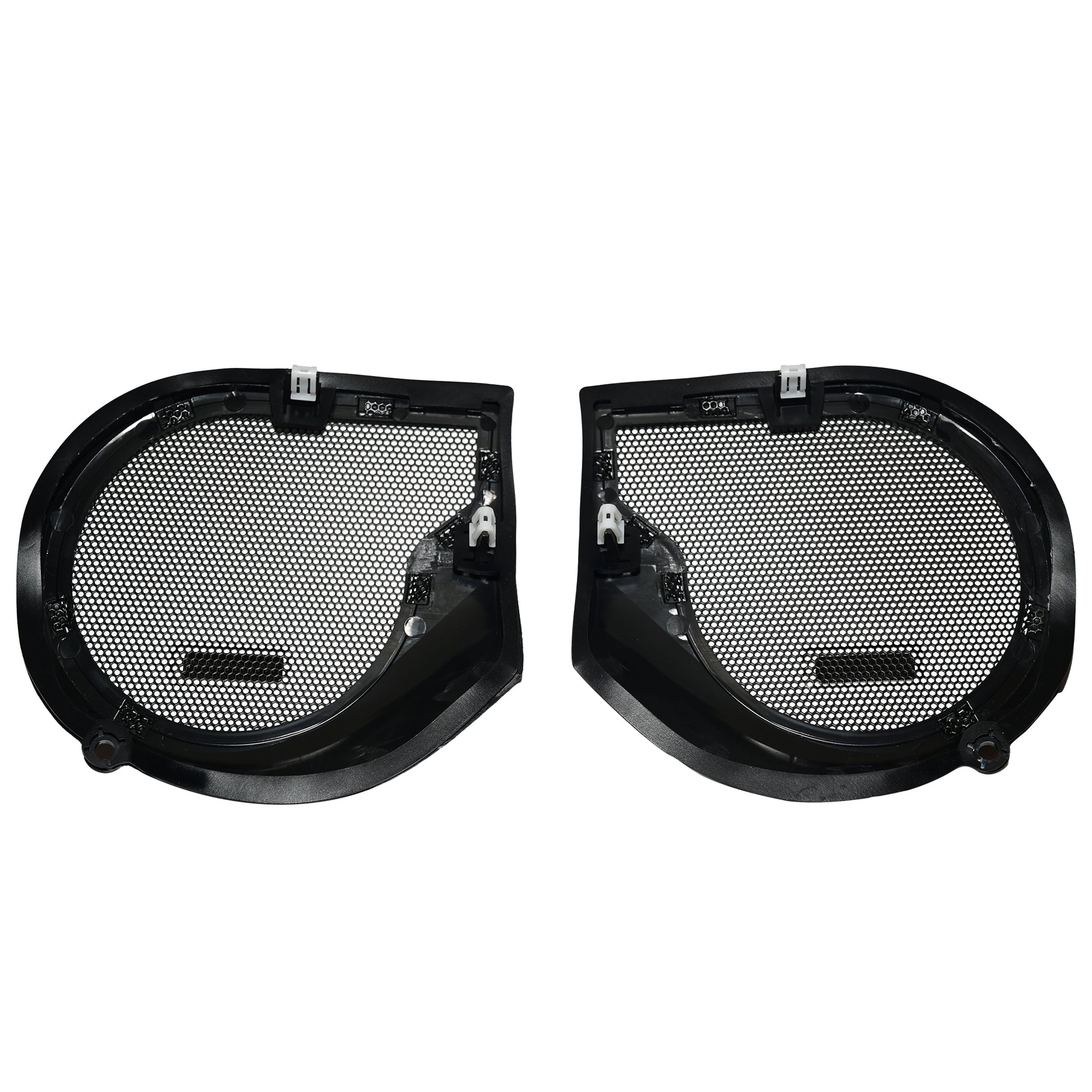 Enhance your Harley-Davidson DHDSG24 with these bat wing fairing speaker grills. Quality design for improved sound and style.