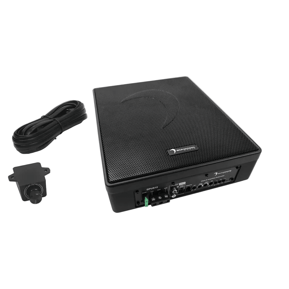 12" DMD Series Active Slim Subwoofer w/Bass Enhancement - DPUS12 - DPUS12 - Diamond Audio