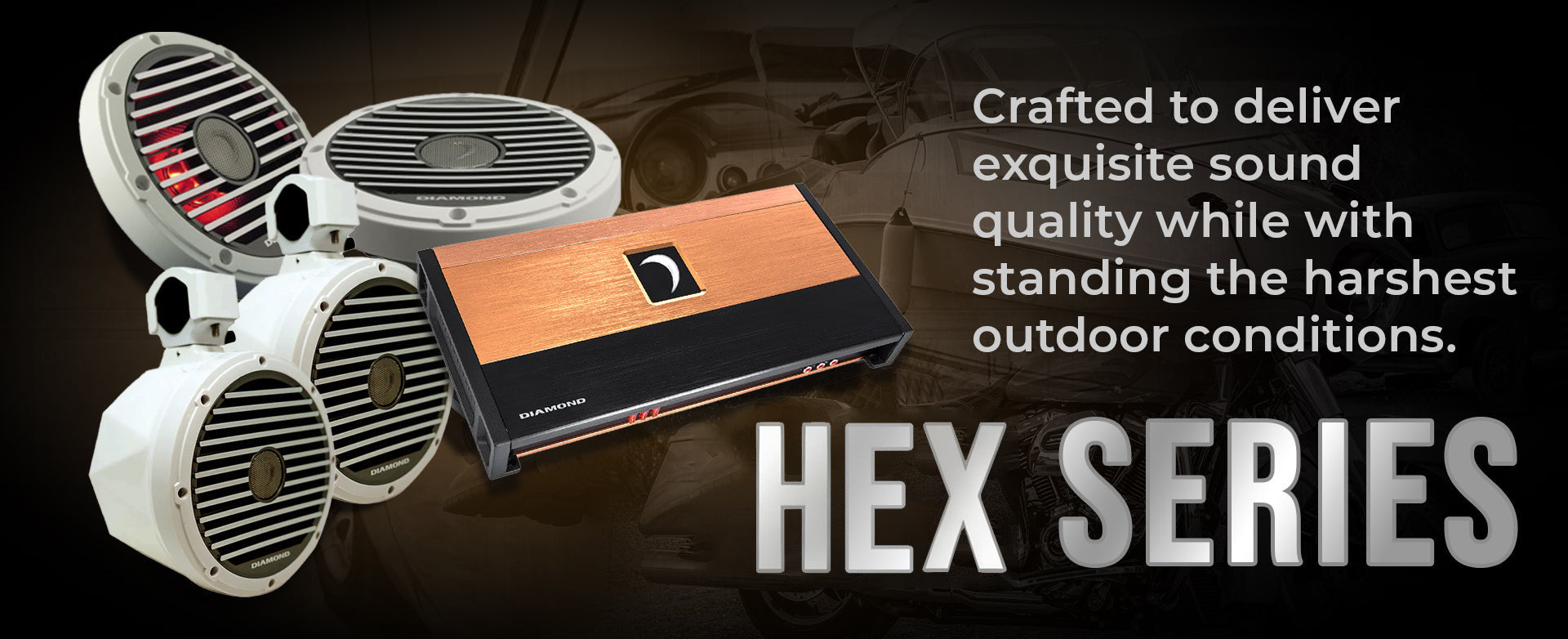 HEX Series 4-Channel 1000W RMS Full Range Class D Amplifier