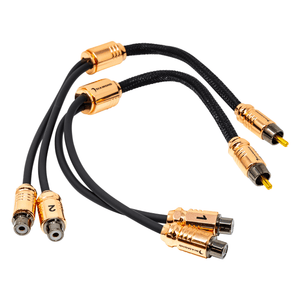 HXY2F - One Male to two Female RCA Y Cable - HXY2F - Diamond Audio