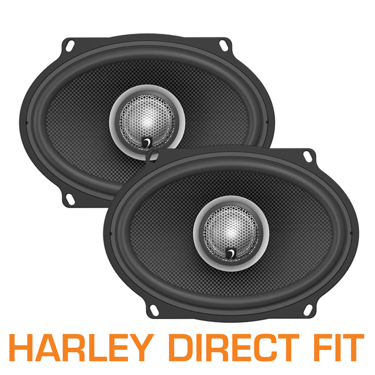 HXM57F2BK - 5×7" 2 - WAY HIGH OUTPUT HARLEY DIRECT REPLACEMENT SPEAKER (2Ω) PER PAIR - HXM57F2BK - Diamond Audio