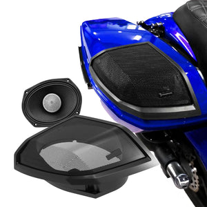 2024+ Harley Davidson Cut In Speaker Lid Kit with MS692NEO2 Speakers (2Ω) - MS692NEO2LK24 - MS692NEO2LK24 - Diamond Audio