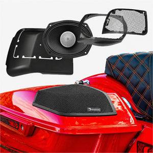 2014 - 2023 Harley Davidson Cut In Speaker Lid Kit with MS692NEO4 (4Ω) - MS692NEO4LK - MS692NEO4LK - Diamond Audio