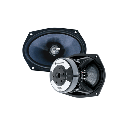 MS69CX - 6"X 9" 2-Way Coaxial Subwoofer w/Titanium Dome Tweeter (4Ω)