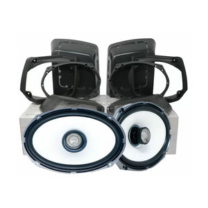 1998-2013 Harley Davidson® Cut In Lid Kit with HXM69F2 Speakers (2Ω) - MSHXM692LK13