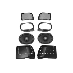 2014 - 2023 Harley Davidson Cut In Speaker Lid Kit with HXM69F2BK (2Ω) - MSHXM69F2BKLK - MSHXM69F2BKLK - Diamond Audio