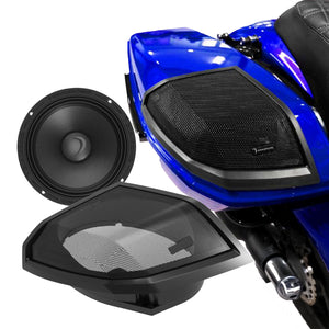 2024+ Harley Davidson® CUT-IN SPEAKER LID KIT WITH MS8NEO 8”NEO HIGH OUTPUT MIDRANGE