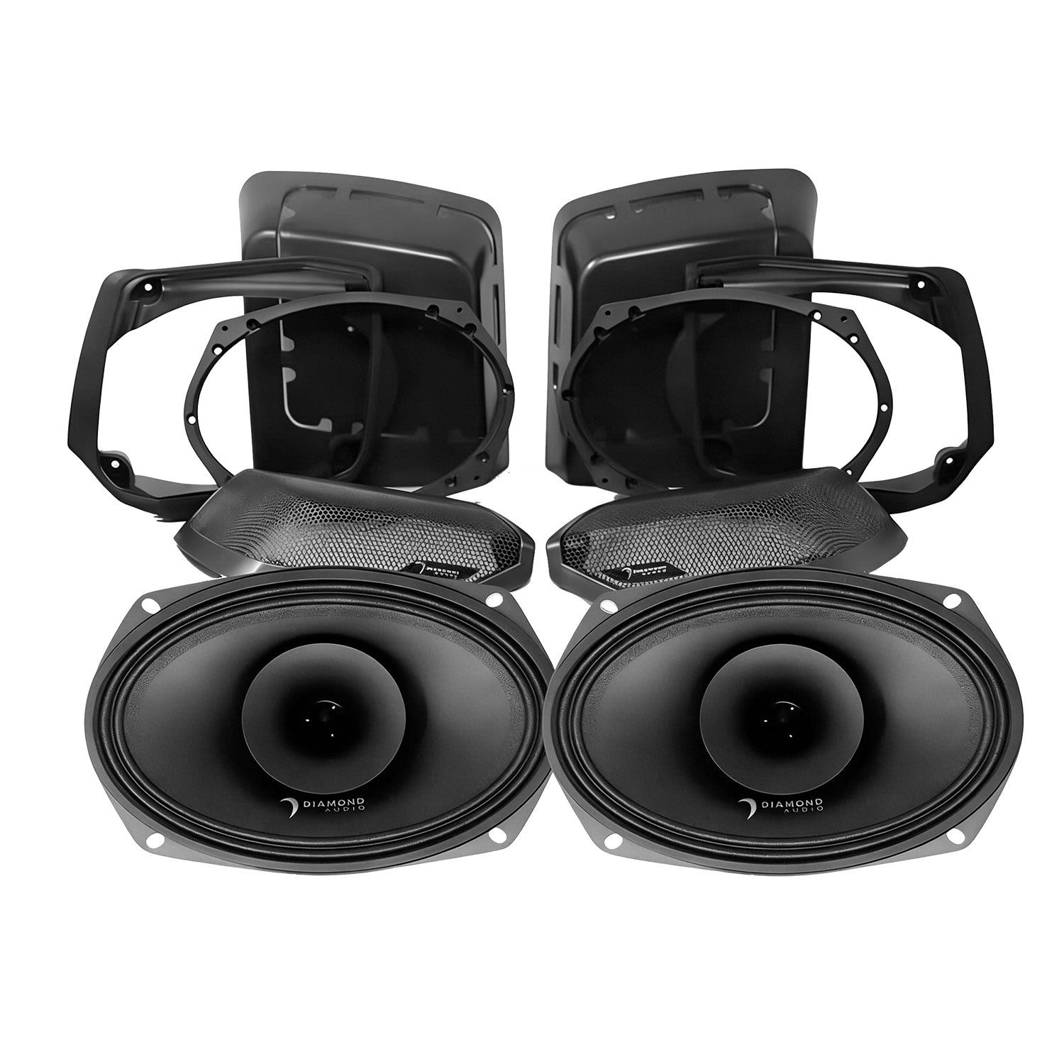 98 - 13 Harley Davidson® Street Glide 4 - Speaker System - DA9813SGSP4 - DA9813SGSP4 - Diamond Audio