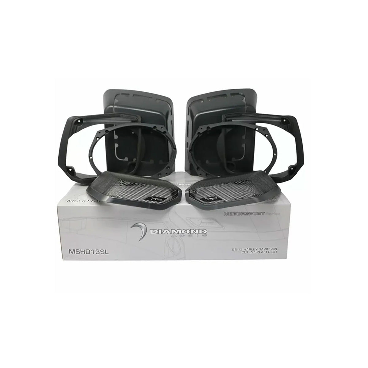 1998 - 2013 Harley Davidson® Cut In Speaker Lid Kit with MS692NEO2 Speakers (2Ω) - MS692NEO2LK13 - MS692NEO2LK13 - Diamond Audio