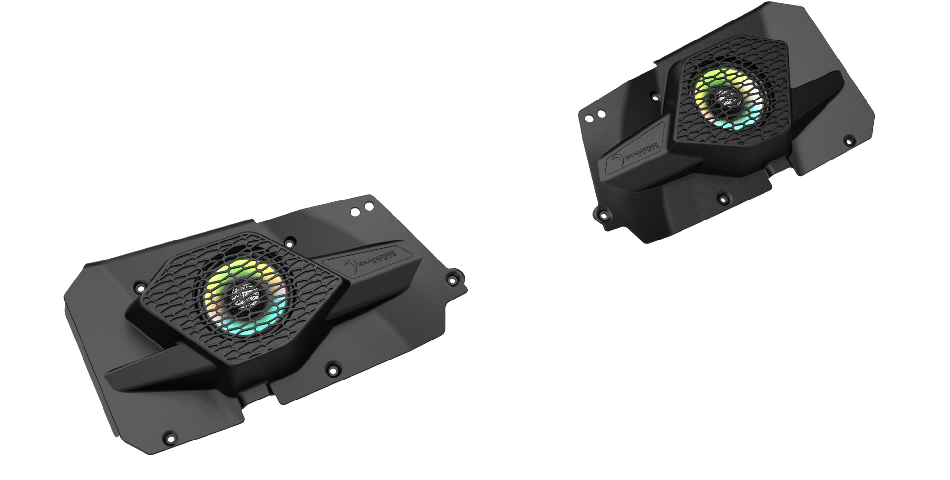 Polaris RZR 2014-2018 Rear Speaker Panel Kit with HXM65F4 Marine Speakers   Diamond Audio Polaris RZR 2014-2018