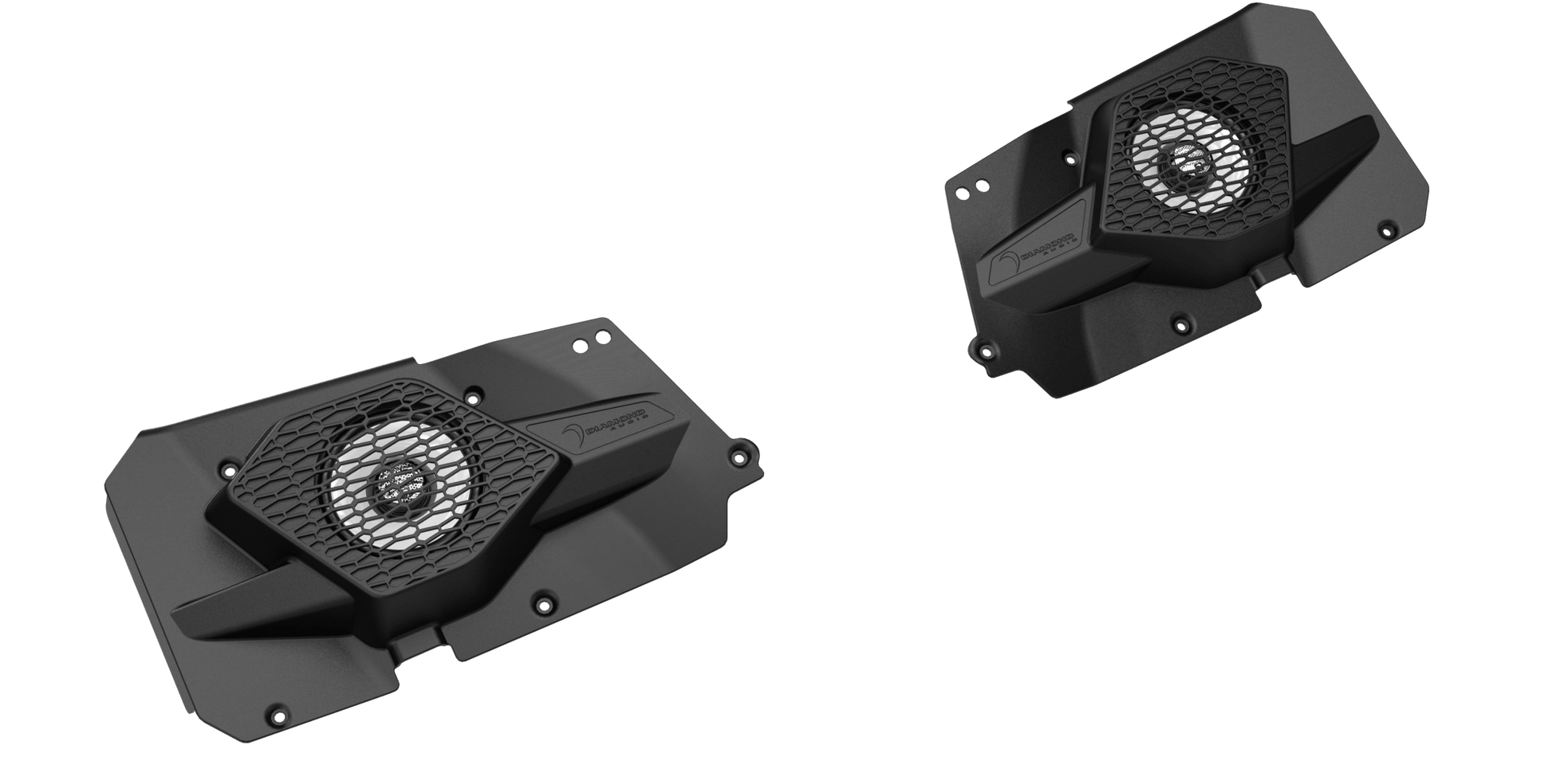 Polaris RZR 2014-2018 Rear Speaker Panel Kit with HXM65F4 Marine Speakers   Diamond Audio Polaris RZR 2014-2018