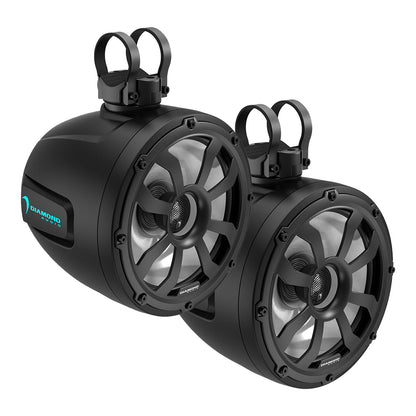 10" 2 - Way Marine Tower Speaker w/Titanium Dome Tweeter (Black) - POD10F4B - POD10F4B - Diamond Audio