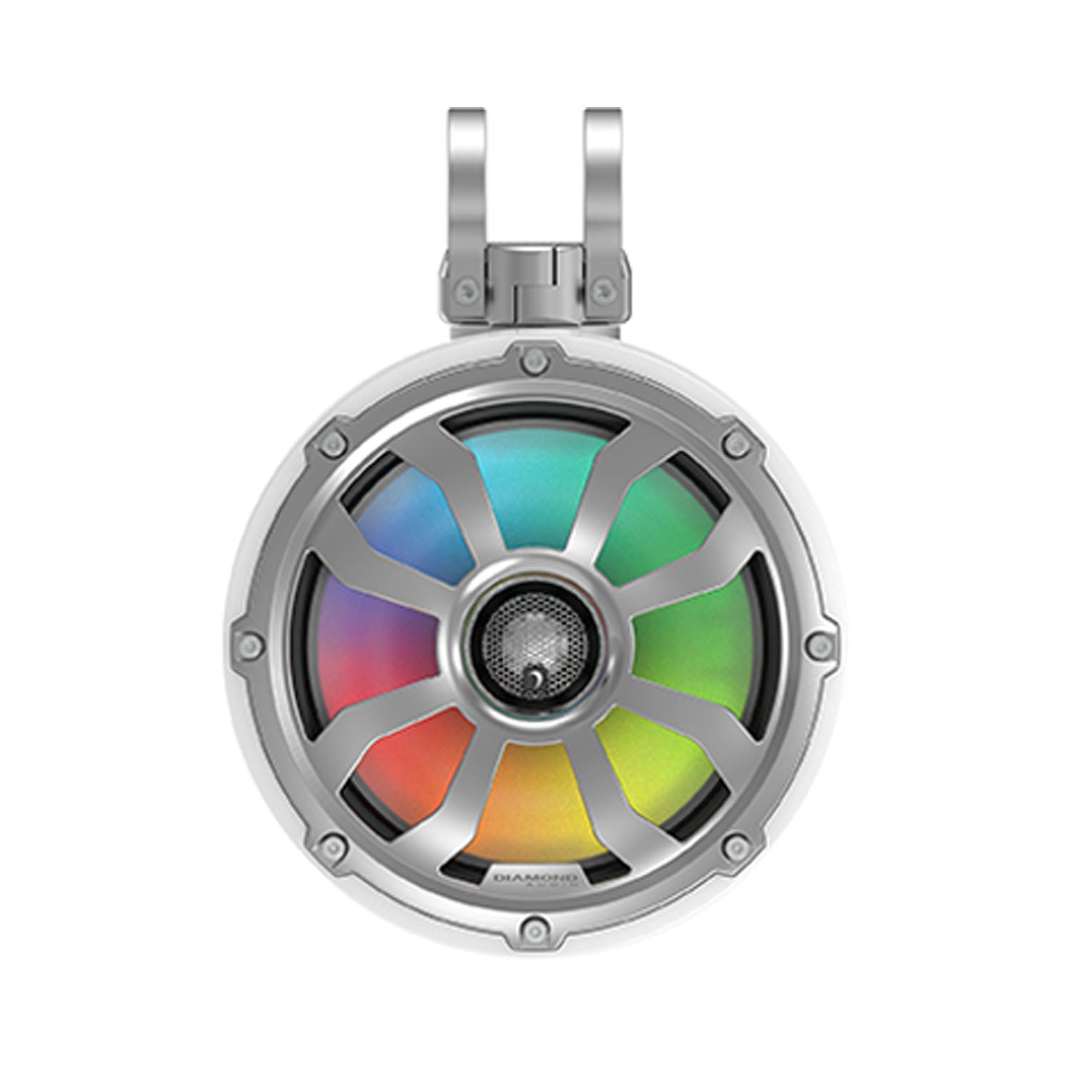 10" 2 - Way Marine Tower Speaker w/Titanium Dome Tweeter (White) - POD10F4W - POD10F4W - Diamond Audio