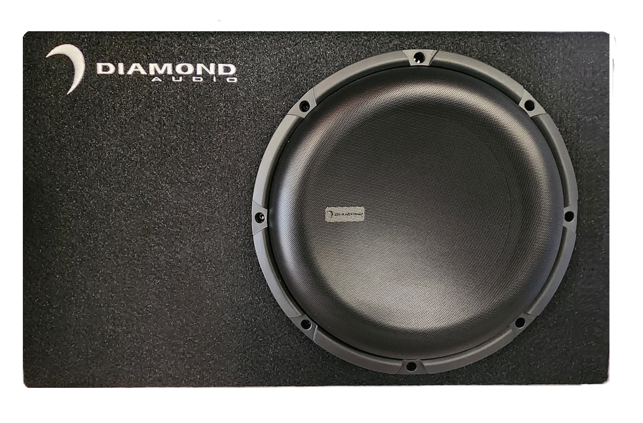 Single Voice Coil 800W RMS Slot Vented Subwoofer by Diamond Audio