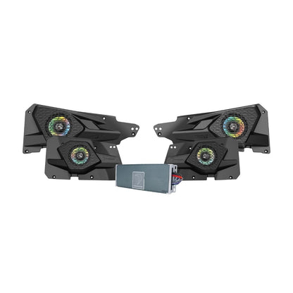 MSRZRKM14 - 2014+ RZR© 2DR / 4DR 6.5" 2 - Way Power Sports All Weather Coaxial Speaker 4 - Channel Amplifier - Diamond Audio