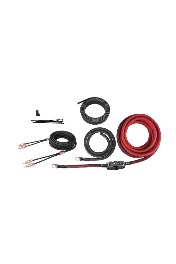 2-Channel 0 Gauge Amplifier Installation Kit W/ RCA Interconnect and 20 ft Speaker Cable